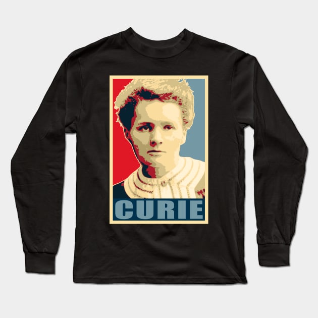 Marie Curie Hope Long Sleeve T-Shirt by Nerd_art